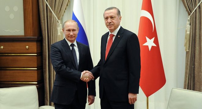 ترک صدر کا دورہ روس، صدر پوٹن سے ملاقات