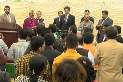 Sindh Chief Minister Church Visit