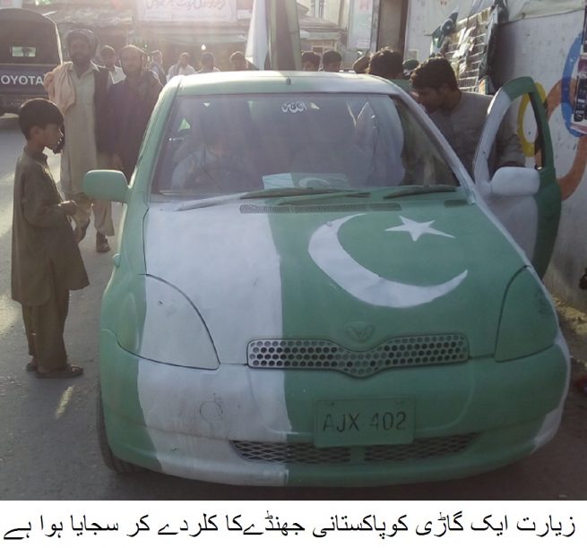 Ziarat Pakistani Flage Car