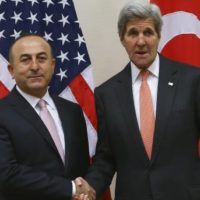 Cavusoglu and John Kerry