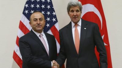 Cavusoglu and John Kerry