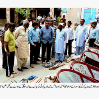 Deputy Mayor Visit Shah Faisal Zone