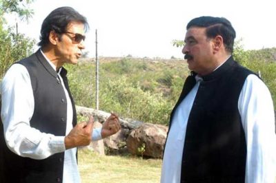 Imran Khan Sheikh Rashid Meeting