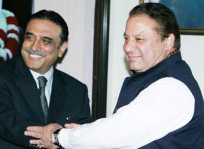 Nawaz Sharif and Asif Ali Zardari