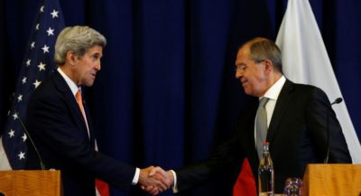 Sergey Lavrov and Kerry