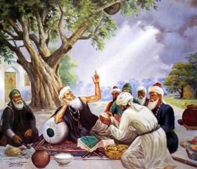 Hazrat Baba Fareed with Murideen