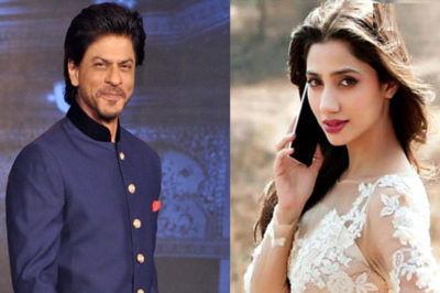 Mahira Khan and Shahrukh Khan