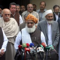 Mehmood Khan Achakzai and Fazlur Rehman