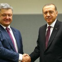 Petro Poroshenko and Tayyap Urdrgon