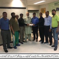 Syed Haider Hussain Receive Check