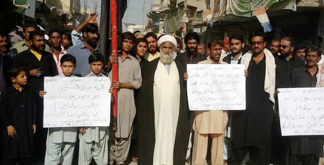 K.N.Shah Protest Against SSP Dadu