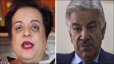 Khawaja Asif and Shireen Mazari