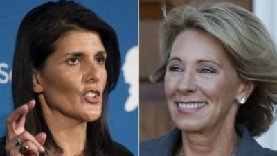 Nikki Haley and Betsy Davis