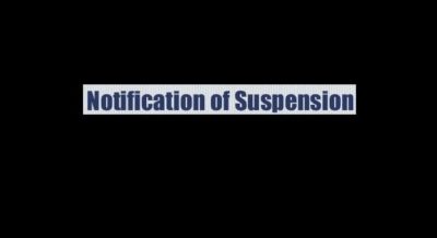 Suspension Notification