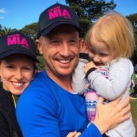 Brad Haddin with Wife and Child