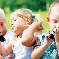 Children Using Mobile