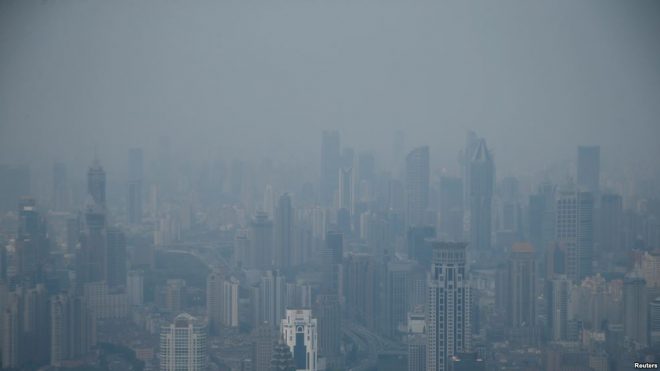 چین میں فضائی آلودگی کی انتہائی بلند سطح کا انتباہ