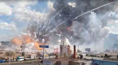 Explosion at Fireworks Market in Mexico