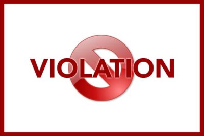 Identified Violations