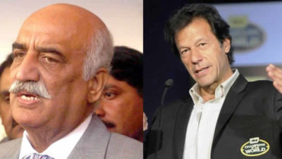 Khursheed Shah and Imran Khan