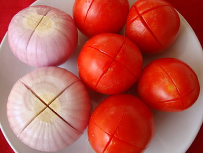 Onions and Tomatoes