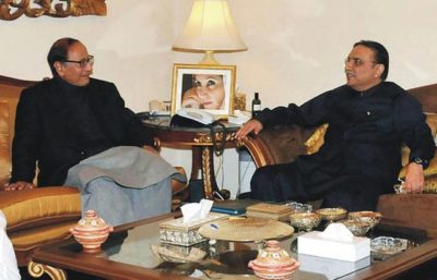 Shujaat and Zardari Meeting