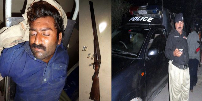 خیرپور ناتھن شاہ میں پولیس مقابلہ ایک ڈاکو زخمی حالت میں گرفتار
