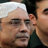 Asif Ali Zardari with Bilawal Bhutto