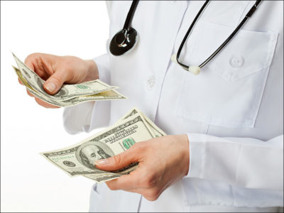 Doctor Receive Dollars