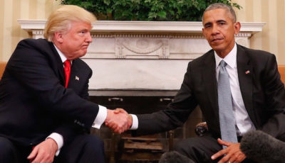 Donald Trump and Barack Obama