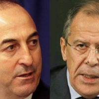 Mevlut Cavusoglu and Sergey Lavrov