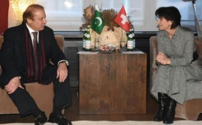 Nawaz Sharif Meets Switzerland President