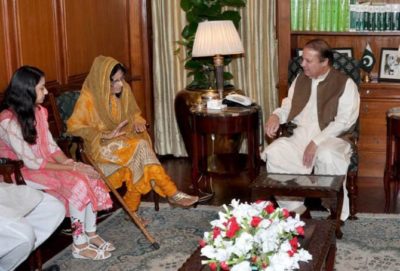 Nawaz Sharif with Dr.Fouzia Siddiqui