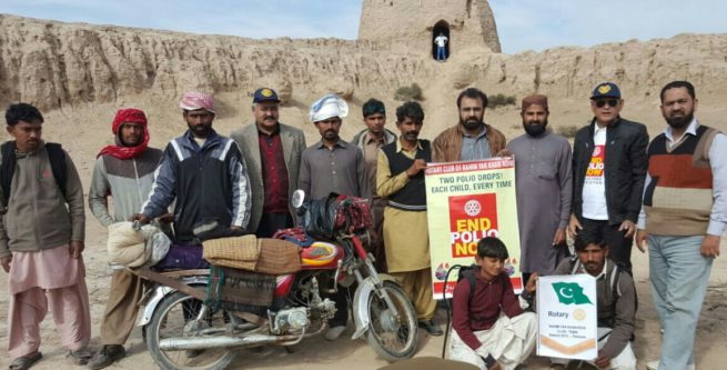 Rotary Polio awareness at Khairgarh Cholistan