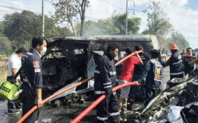 Thailand Passenger Van Accident