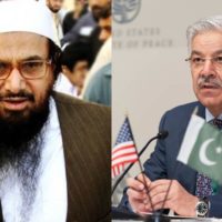 Hafiz Saeed and Khawaja Asif