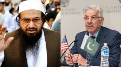 Hafiz Saeed and Khawaja Asif