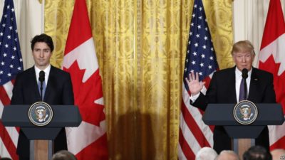 Justin Trudeau and Donald Trump