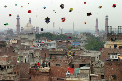 Kite Flying in Lahore