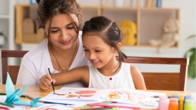 Mother Teach Child