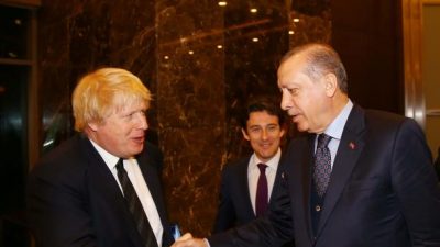 Boris Johnson and Recep Tayyip Erdogan