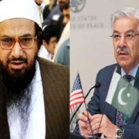 Khawaja Asif and Hafiz Muhammad Saeed