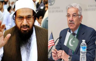 Khawaja Asif and Hafiz Muhammad Saeed