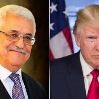 Mahmoud Abbas and Donald Trump