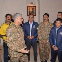 Qamar Javed Bajwa Meet Peshawar Zalmi