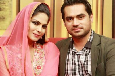 Veena Malik with Asad Khattak