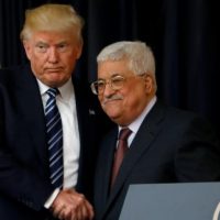 Donald Trump and Mahmoud Abbas