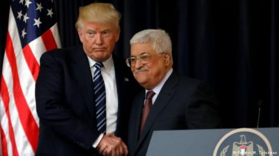 Donald Trump and Mahmoud Abbas