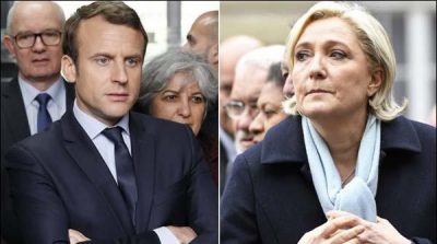 Emmanuel Macron and Marine le Pen 