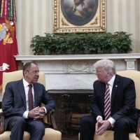 Sergei Lavrov and Donald Trump